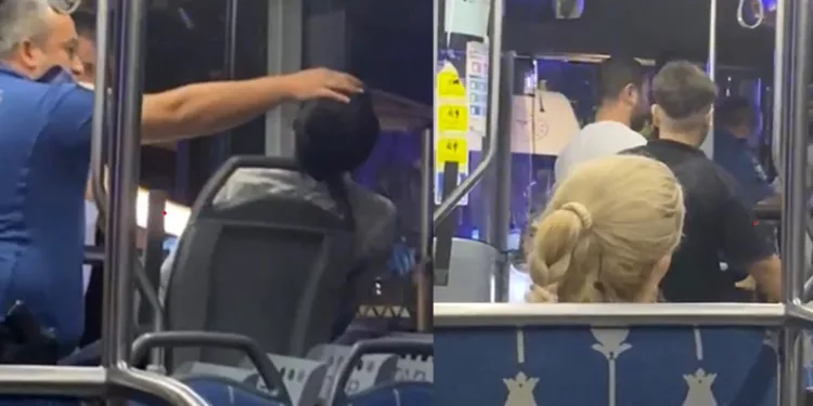 Otobüste sızan genci polis böyle uyandırdı