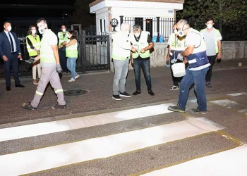 Nilüfer ekipleri gece mesaisinde