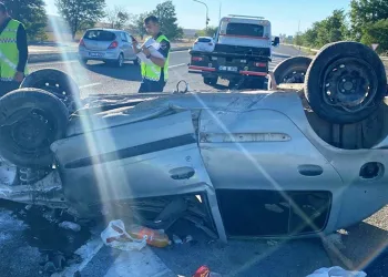 Otomobil takla attı: 4’ü çocuk 6 yaralı
