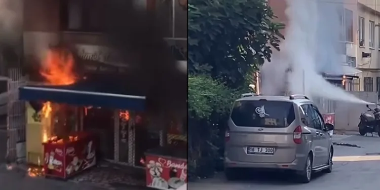 Bursa’da korkutan yangın