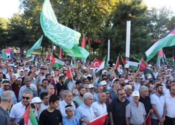 Malatya’da Filistin ve Haniye için yürüyüş