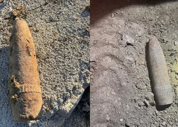 Yozgat’ta tarlada patlamamış top mermisi bulundu