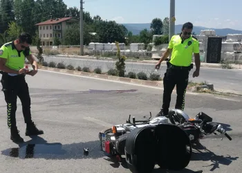 Tokat’ta kaza yapan motosiklet sürücüsü hayatını kaybetti