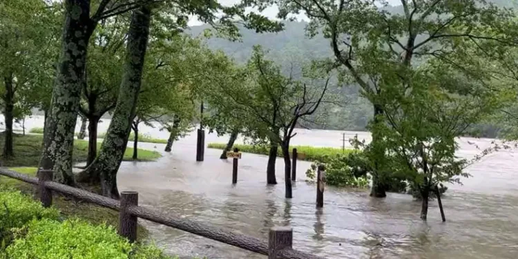 Tokyo ve çevresinde sel baskınları
