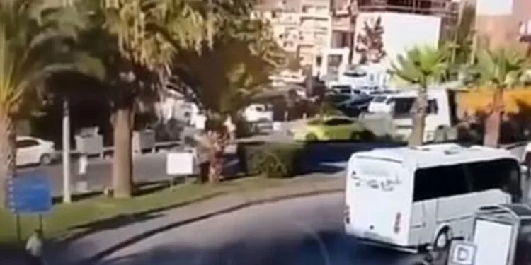 Dehşet anları güvenlik kamerasında