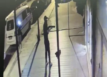 Biri ateş etti, diğeri cep telefonuyla görüntüledi