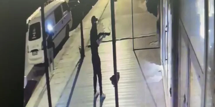 Biri ateş etti, diğeri cep telefonuyla görüntüledi