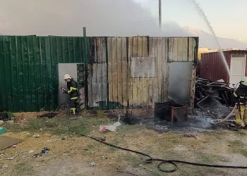 Hatay’da depo yangını