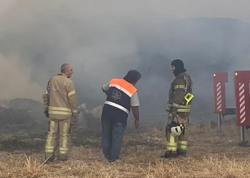Yangının etkisi günün aydınlanmasıyla ortaya çıktı
