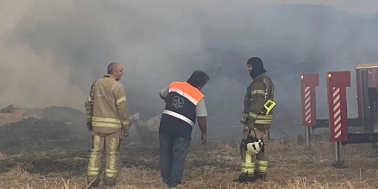 Yangının etkisi günün aydınlanmasıyla ortaya çıktı