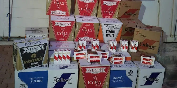 408 bin adet gümrük kaçağı makaron ele geçirildi