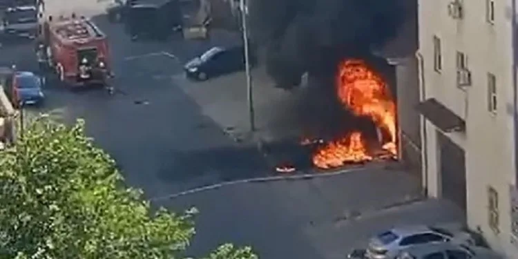 Trafo bomba gibi patladı