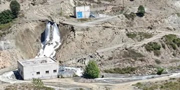 Amasya’da HES’te heyelan