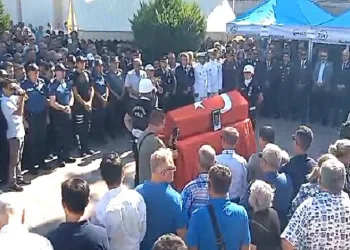 Kalp krizi sonucu vefat eden komiser için tören düzenlendi