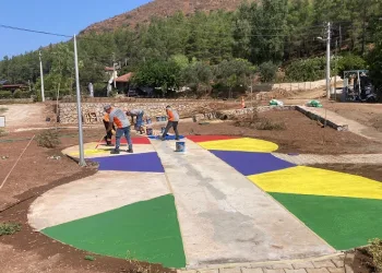 Değirmenyanı mevkiinde yapılan parkta son aşamaya gelindi