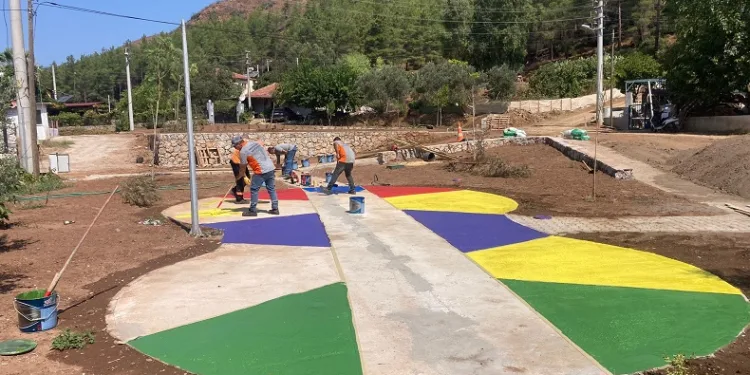 Değirmenyanı mevkiinde yapılan parkta son aşamaya gelindi
