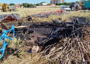 Çakmakla oynayan çocuklar yangına neden oldu