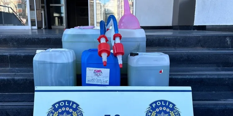 İşte kullandığı araçtan mazot kaçıran şahıs yakalandı