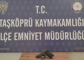 Ruhsatsız tabancayla yakalanan şahıs hakkında işlem başlatıldı