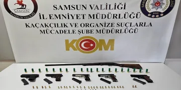 Samsun’da ruhsatsız silah operasyonu: 2 gözaltı