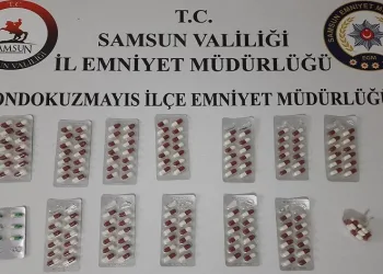 19 Mayıs ilçesinde sentetik ecza ele geçirildi