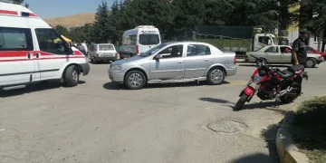Isparta’da otomobil ile motosiklet çarpıştı: 1 yaralı