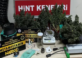Uyuşturucu yetiştirmek için evine sera kurmuş
