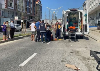 Motosikletin çarptığı 9 yaşındaki çocuk yaralandı