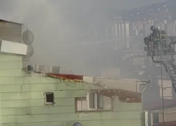 Otel yemekhanesinde yangın