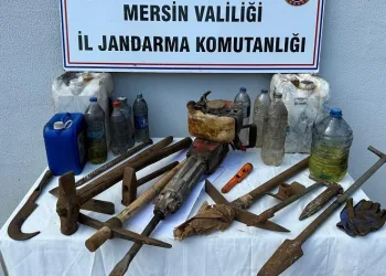Mersin’de kaçak kazı yapan şahıs yakalandı