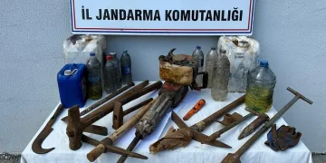 Mersin’de kaçak kazı yapan şahıs yakalandı