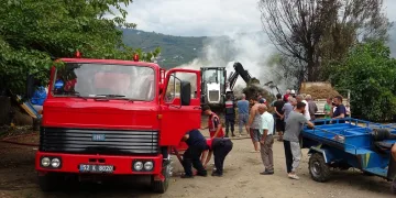 Ordu’da mandırada yangın