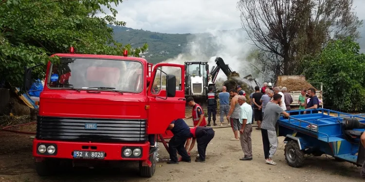 Ordu’da mandırada yangın