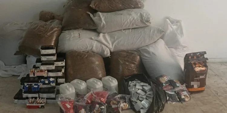 Kaçak tütün ve alkol ticareti operasyonu