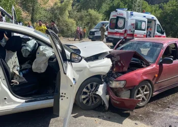 Otomobil ile cip kafa kafaya çarpıştı
