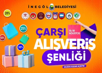 İnegöl’de çarşı alışverişi şenliği başlıyor