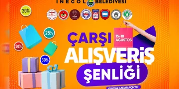 İnegöl’de çarşı alışverişi şenliği başlıyor