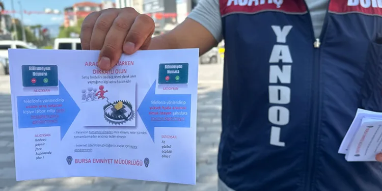 Bursa polisinden dolandırıcı uyarısı