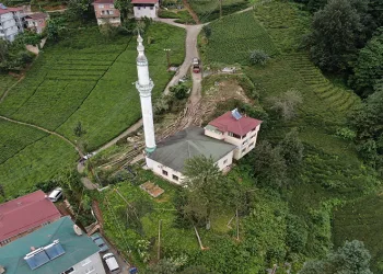 800 yıllık camiyi kurtarmak için çevresindeki ağaçları kestiler