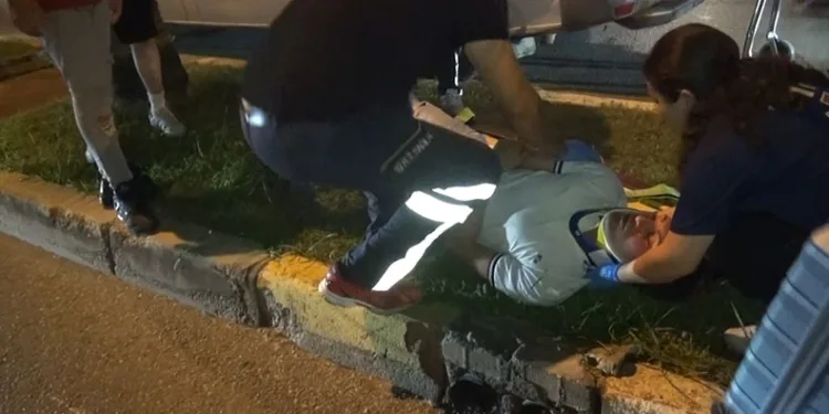 Aynı istikamette motosikletler çarpıştı: 2 yaralı