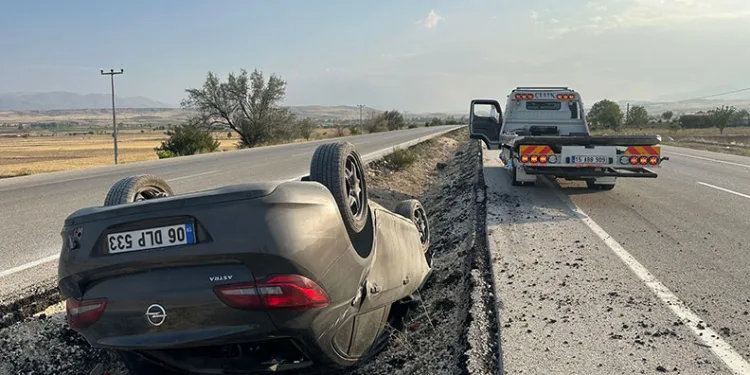 Burdur-Fethiye karayolunda otomobil takla attı: 5 yaralı