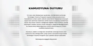 Sağlık Bakanlığından “topuk kanı” kararına ilişkin açıklama