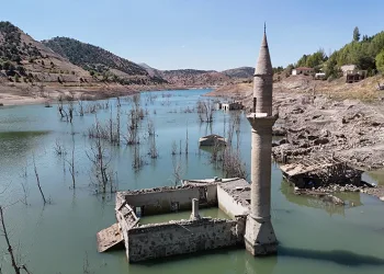 Eski köy 20 yıl sonra gün yüzüne çıktı