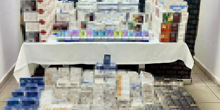 Karabük’te 44 bin 200 adet makaron ele geçirildi