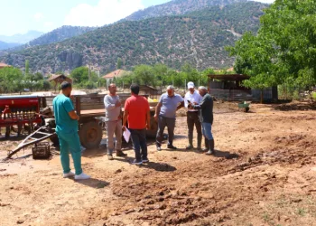 Elmalı’da hasar tespit çalışması yapıldı