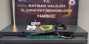 Batman’da suç makinesi silahla yakalandı
