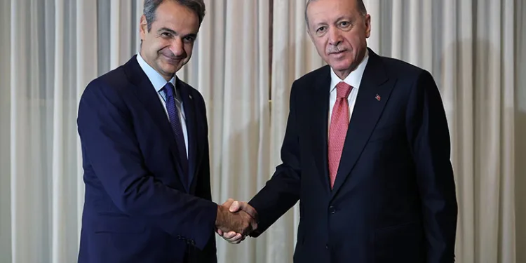 Erdoğan Miçotakis’i kabul etti