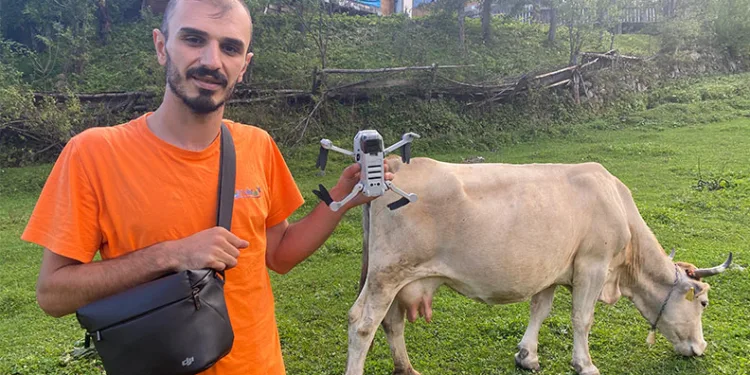 Drona çobanlık yaptırıyor
