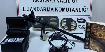 Kaçak kazı yapan defineciler suçüstü yakalandı