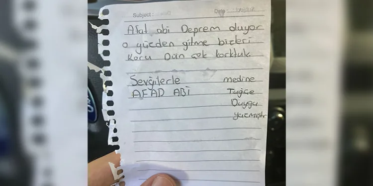 Depremi yaşayan köy çocuklarından not